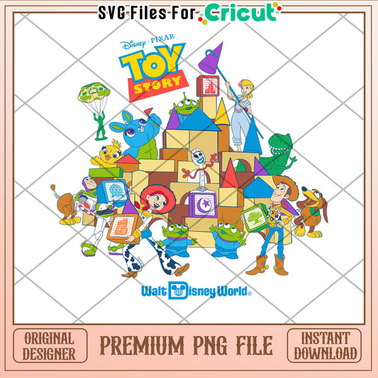 Toy Story Disney World PNG Cricut File