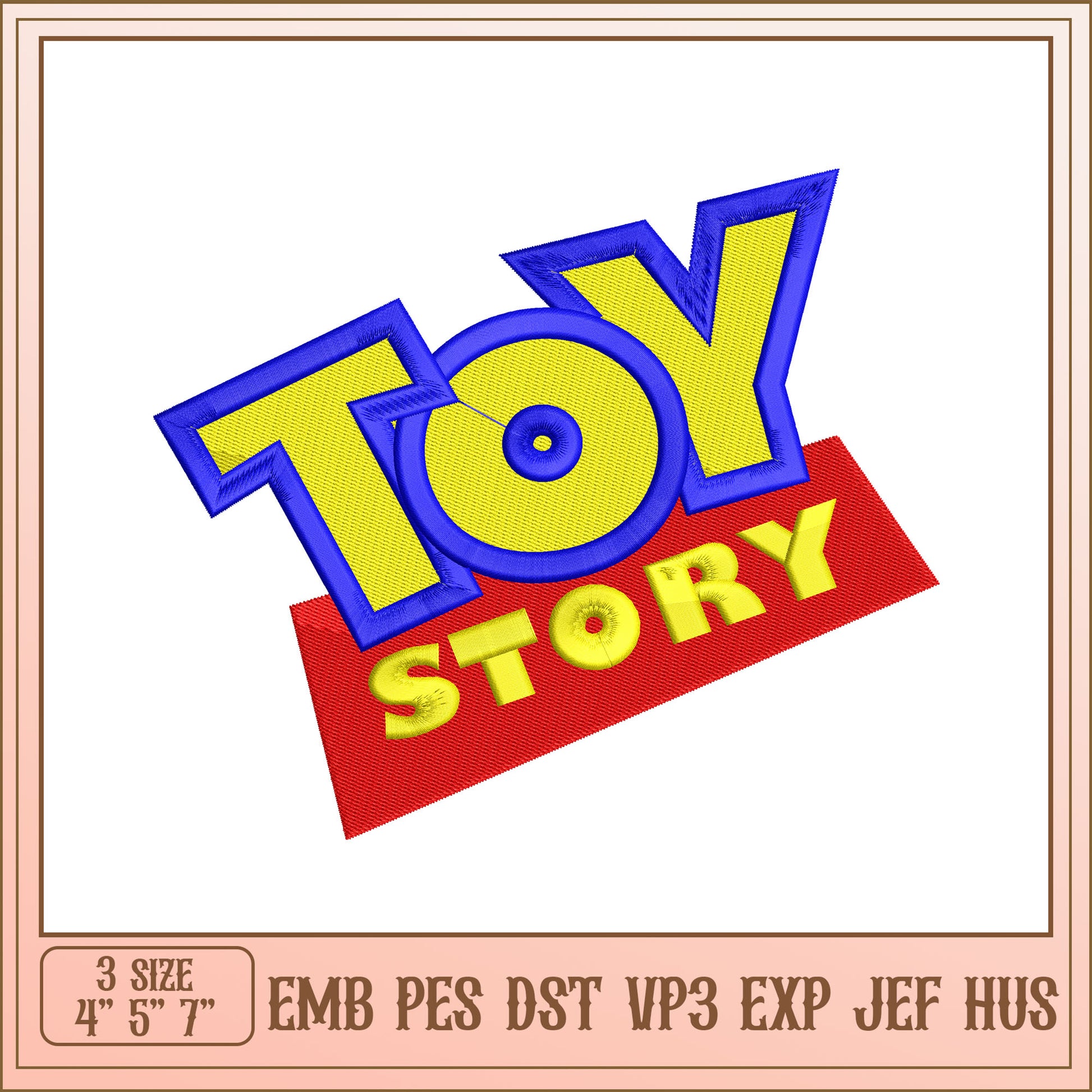 Toy Story Embroidery Design
