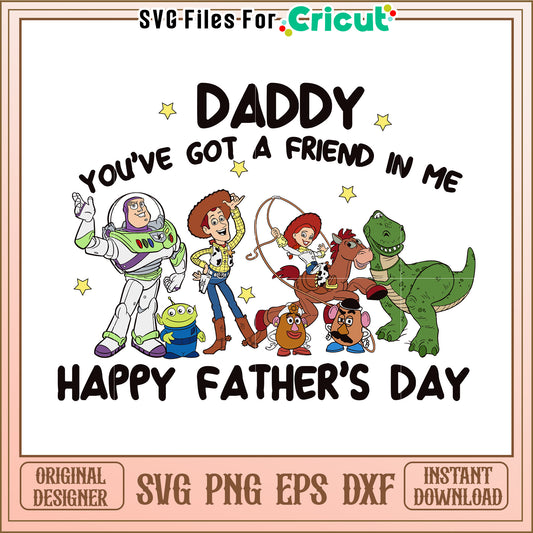 Toy Story Father's Day SVG Design