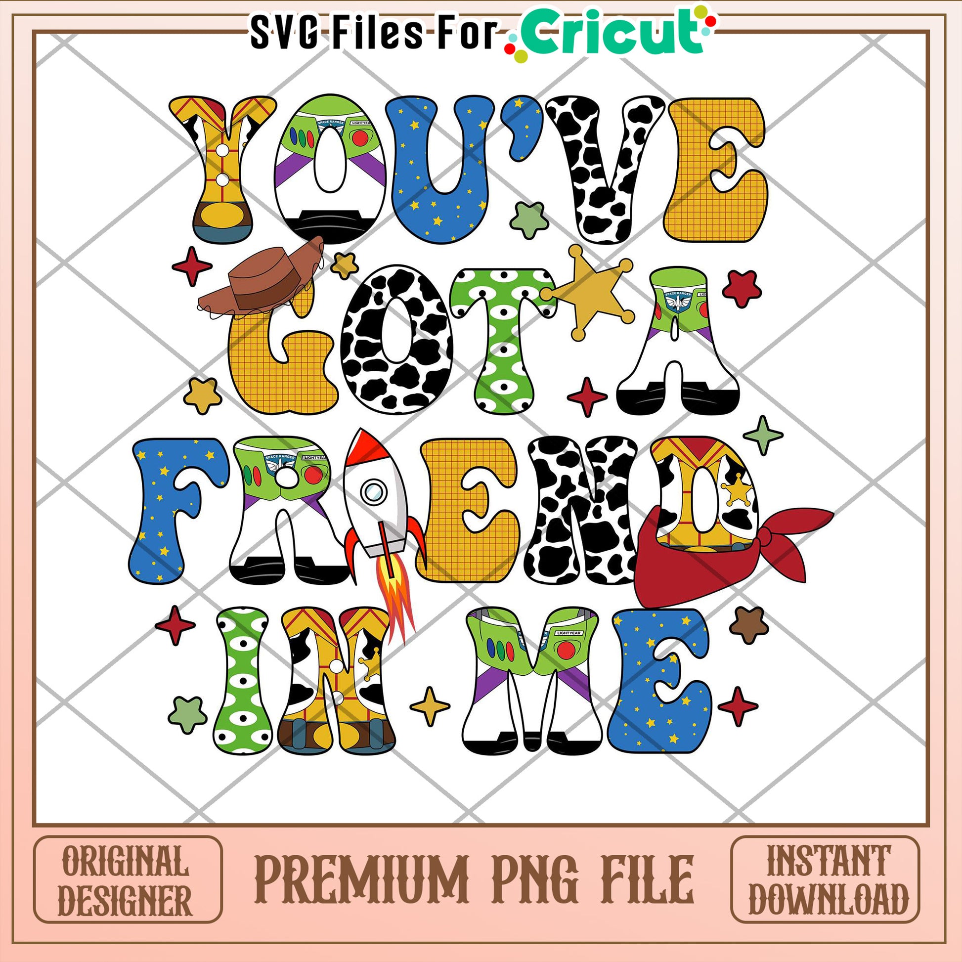Toy Story Friend PNG Cricut File