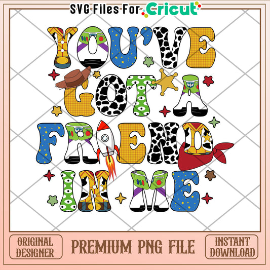 Toy Story Friend PNG Cricut File