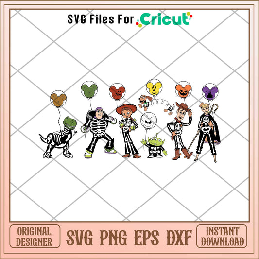 Toy Story Friends Halloween Svg, Toy Story Characters svg, Digital Download