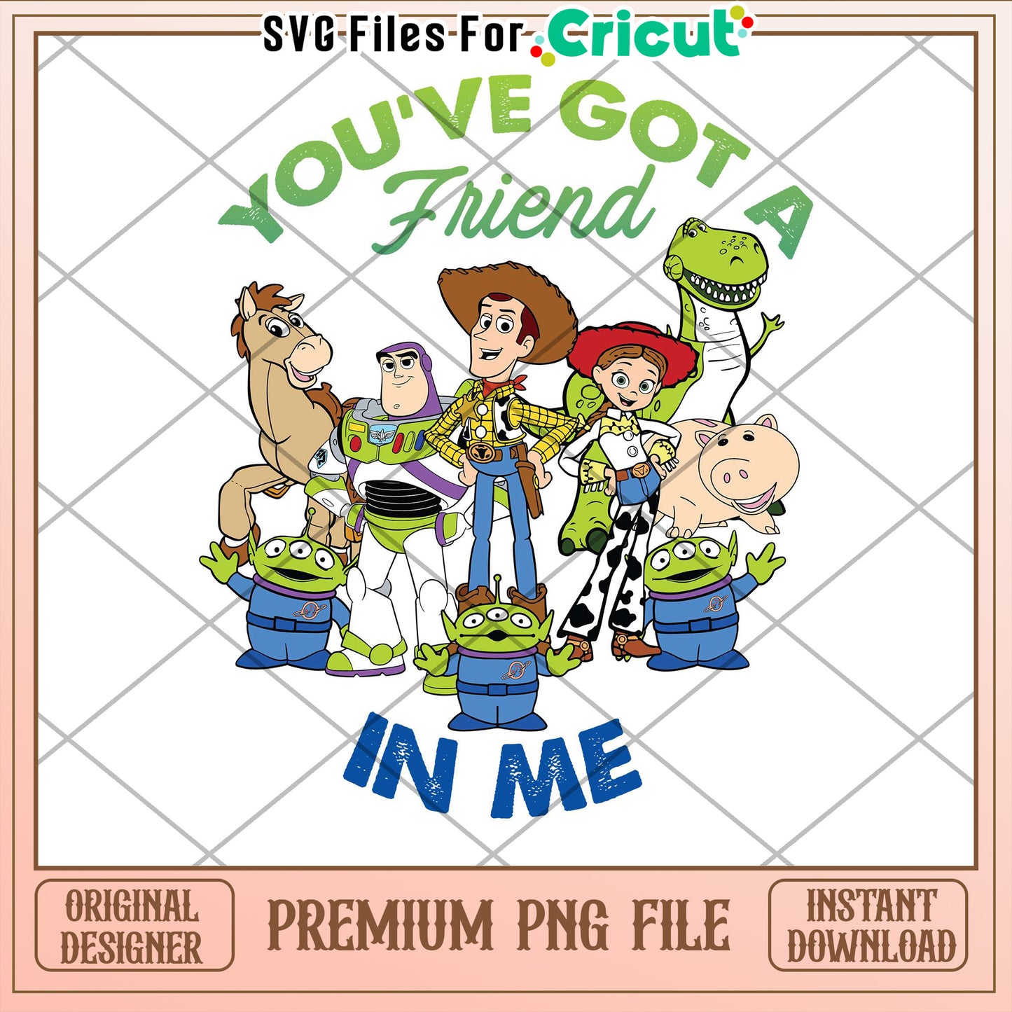 Toy Story Friends PNG Cricut File