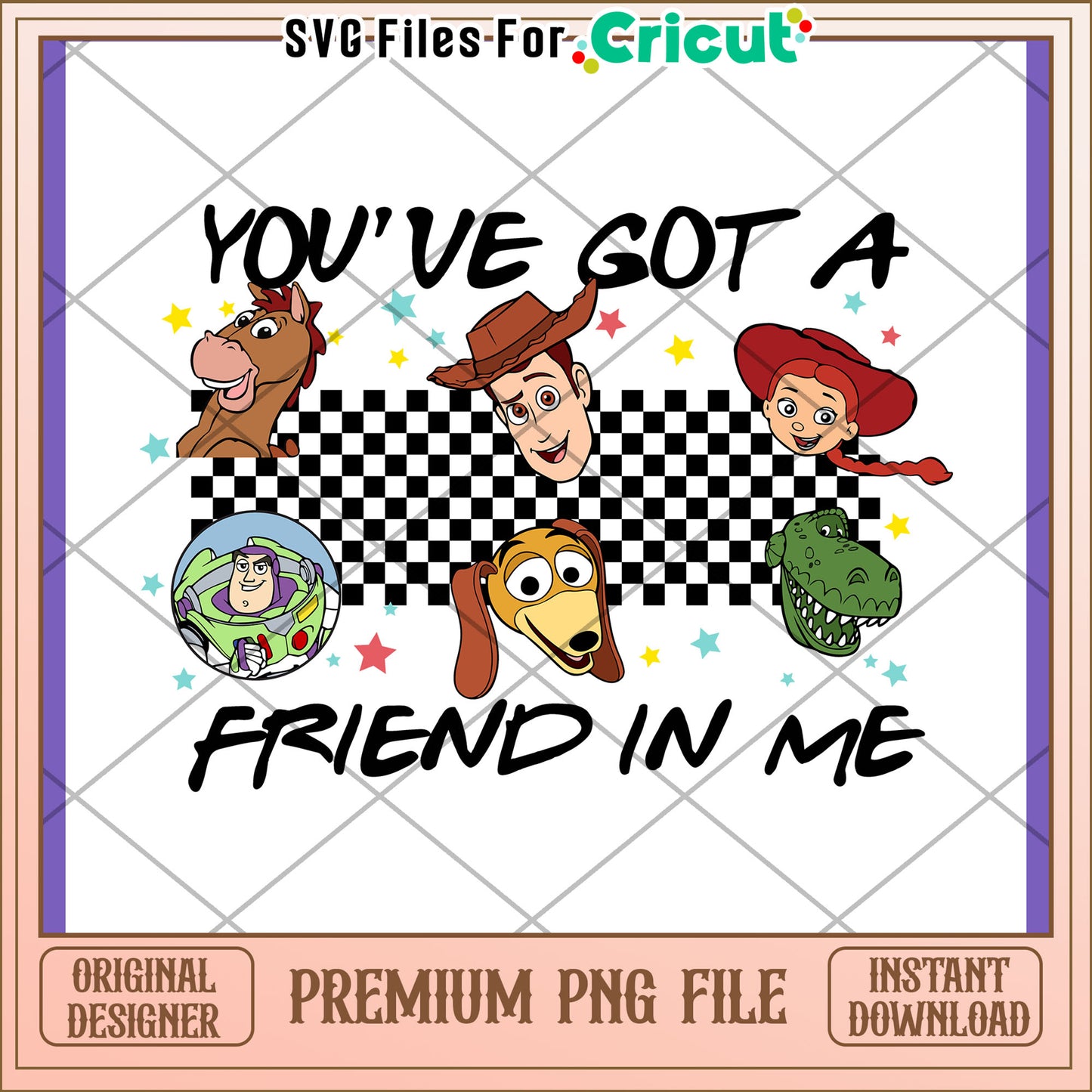 Toy Story Friends PNG Design Instant Download