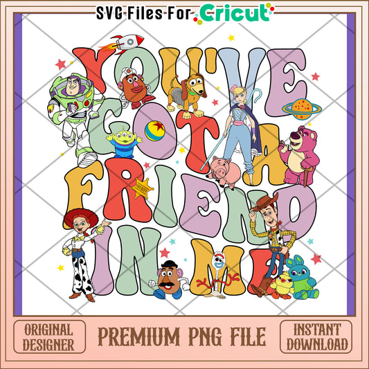 Toy Story Friends PNG Design