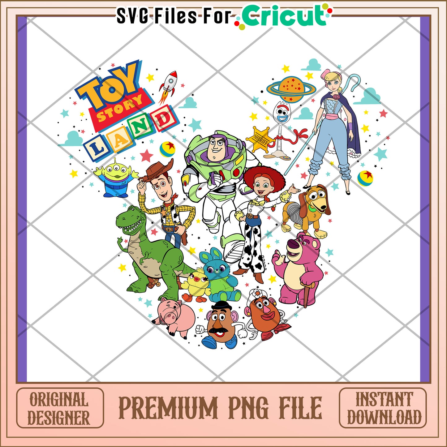 Toy Story Land PNG Design Download