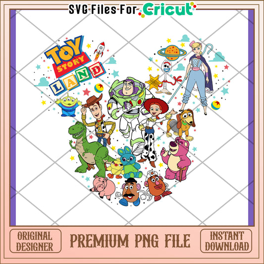 Toy Story Land PNG Design Download