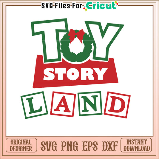 Toy Story Land SVG Design