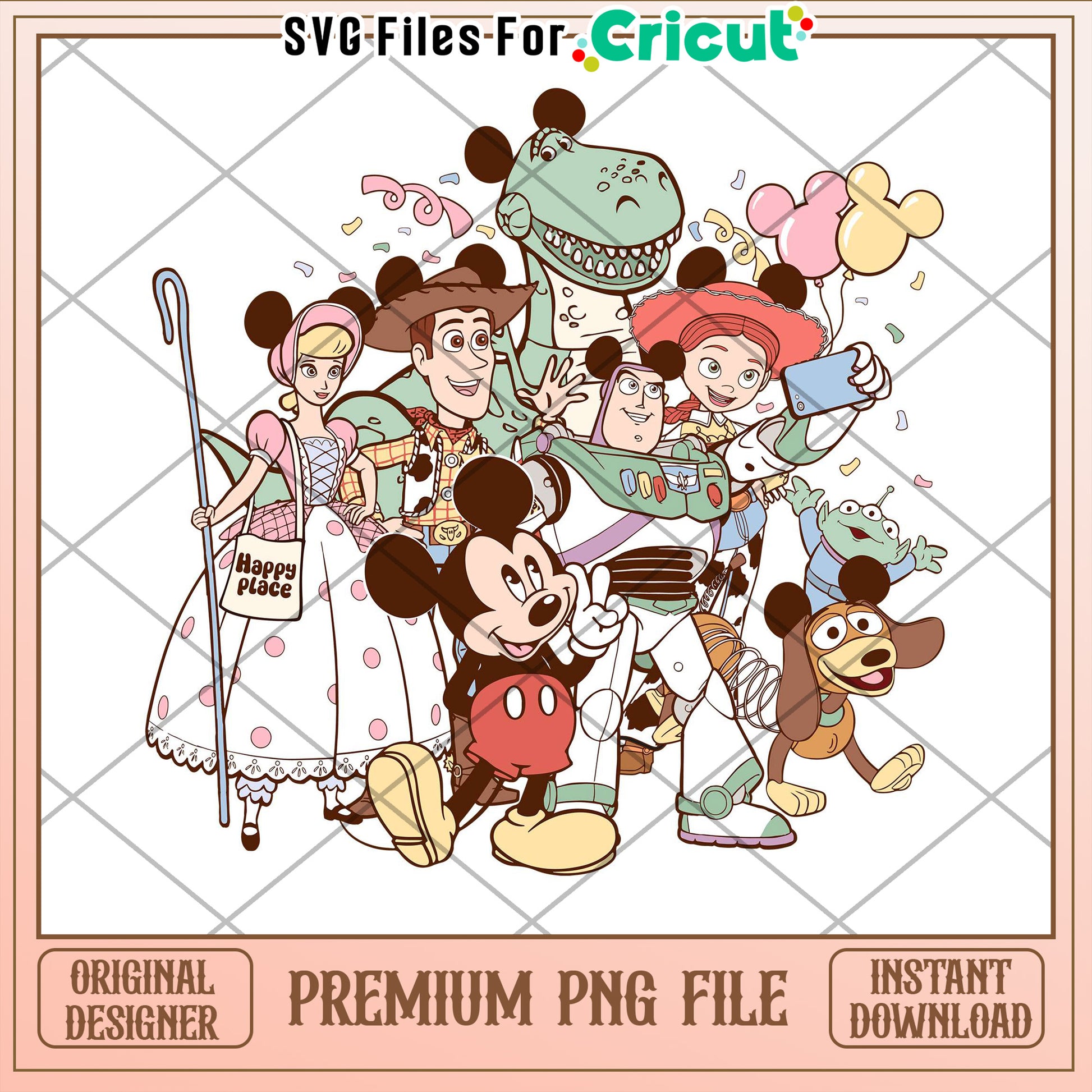 Toy Story Mickey Mouse PNG Cricut File