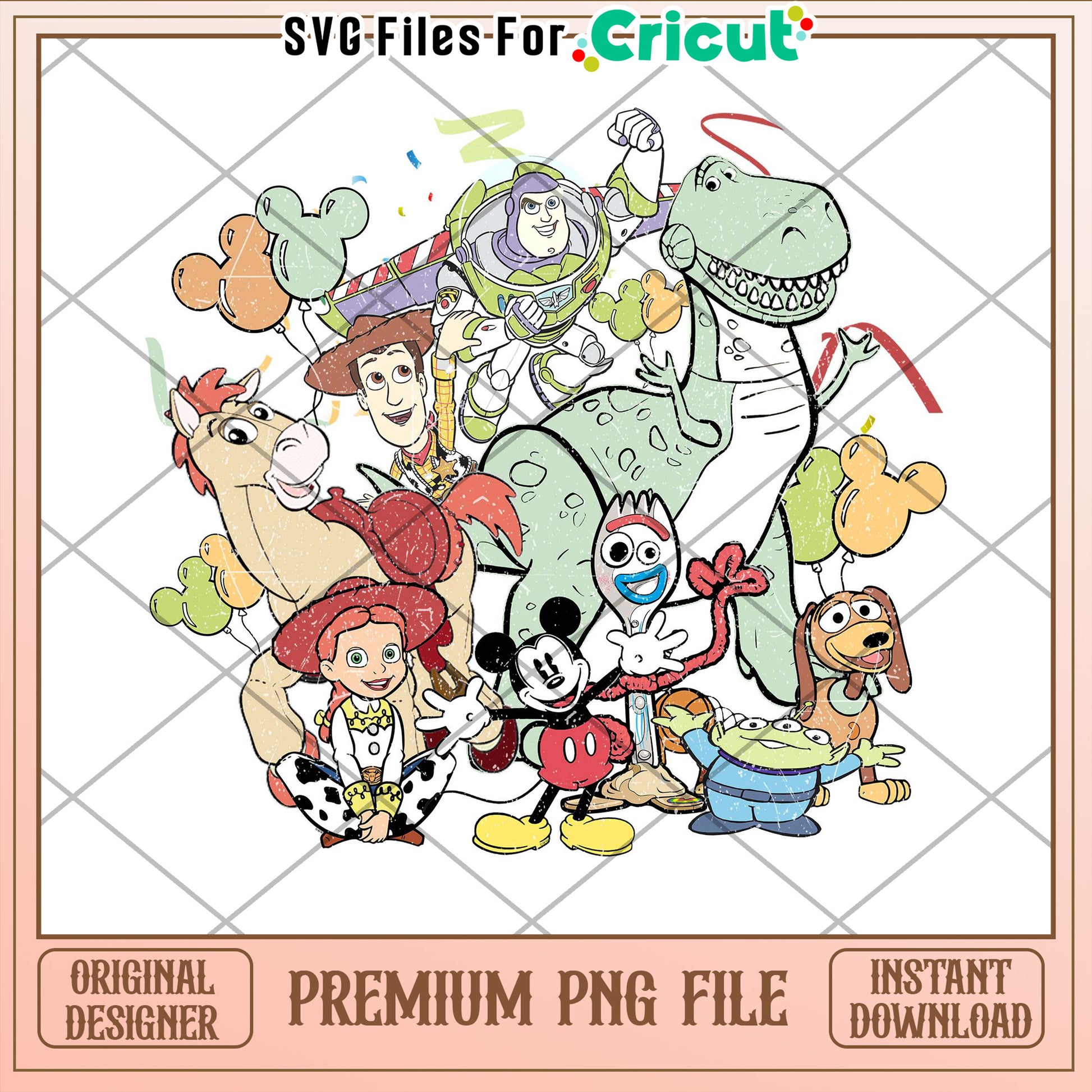 Toy Story Mickey Mouse PNG Sublimation