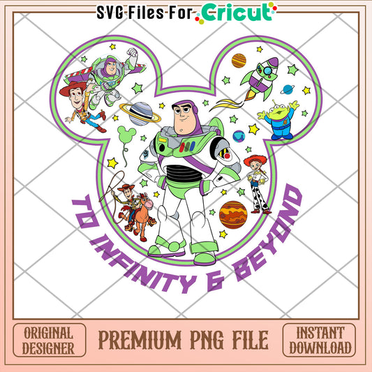 Toy Story Mickey PNG Cricut Design