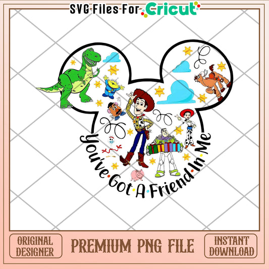 Toy Story Mickey PNG Cricut Download