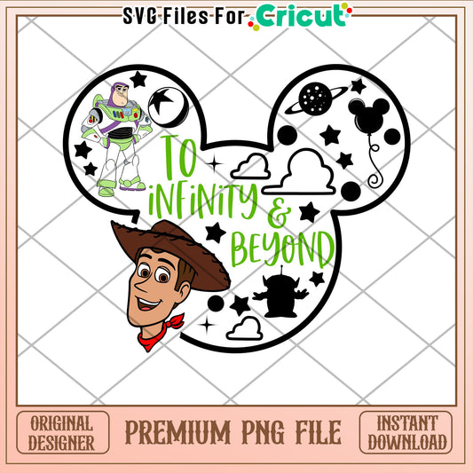Toy Story Mickey PNG, Infinity & Beyond