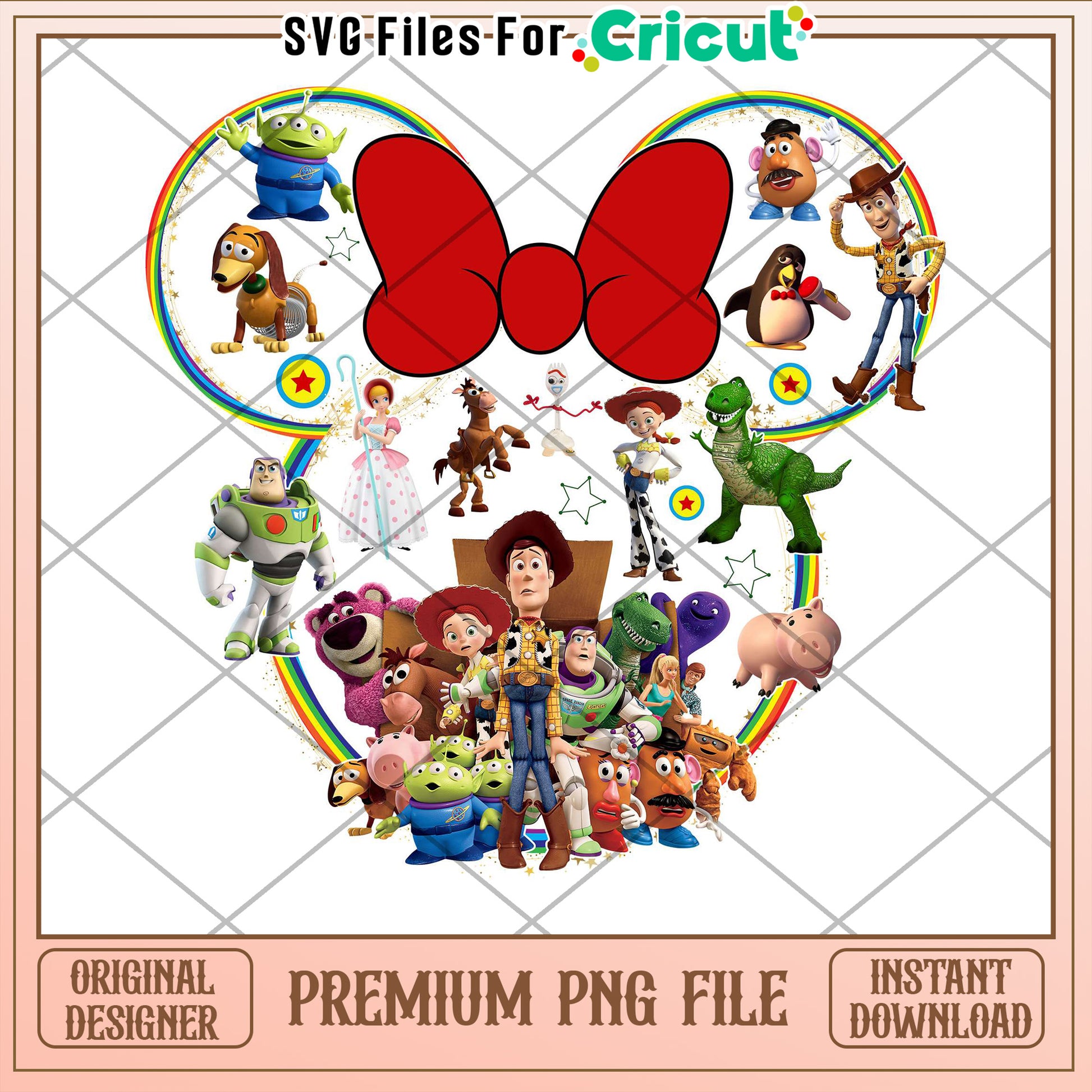 Toy Story Minnie Bow PNG Cricut