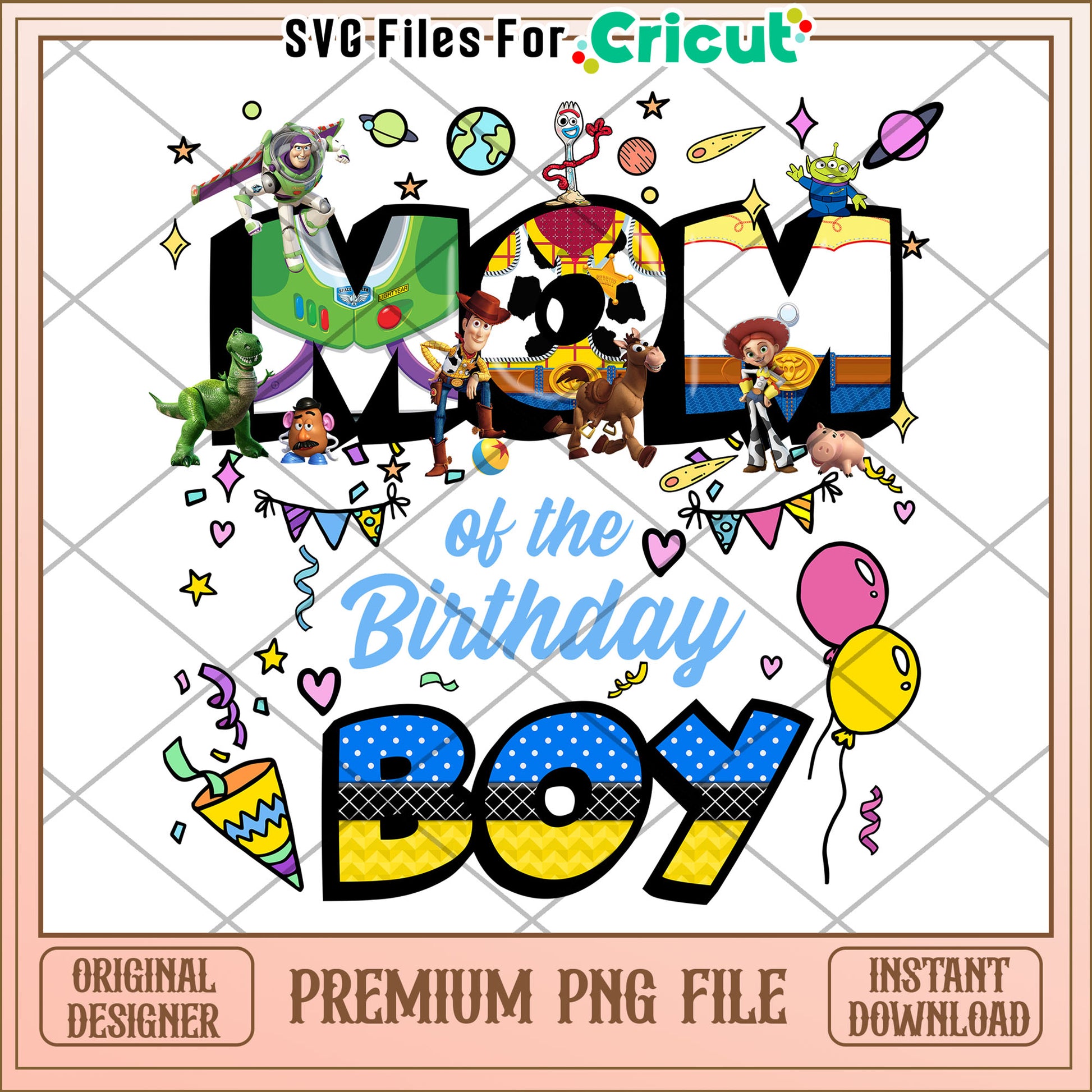 Toy Story Mom Birthday Boy PNG