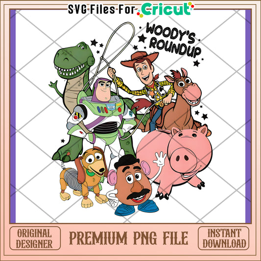 Toy Story PNG Woody's Roundup Characters