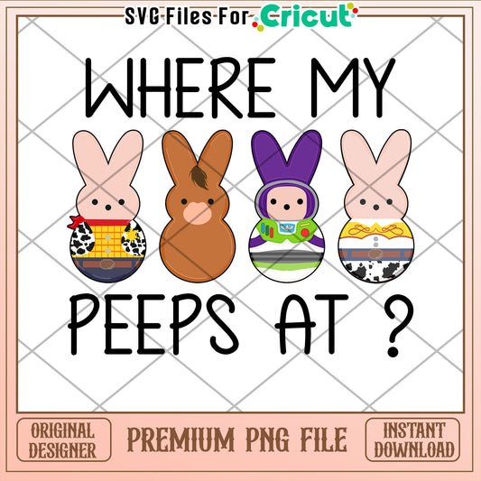 Toy Story Peeps PNG Easter Design