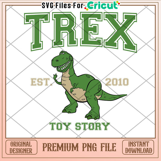 Toy Story Rex PNG Cricut File