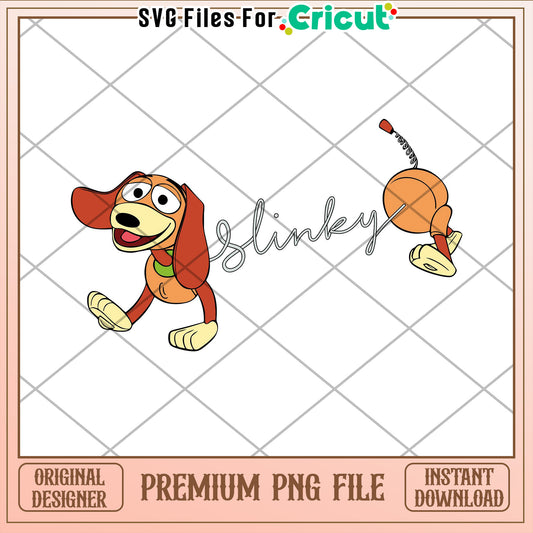 Toy Story Slinky Dog PNG Cricut File