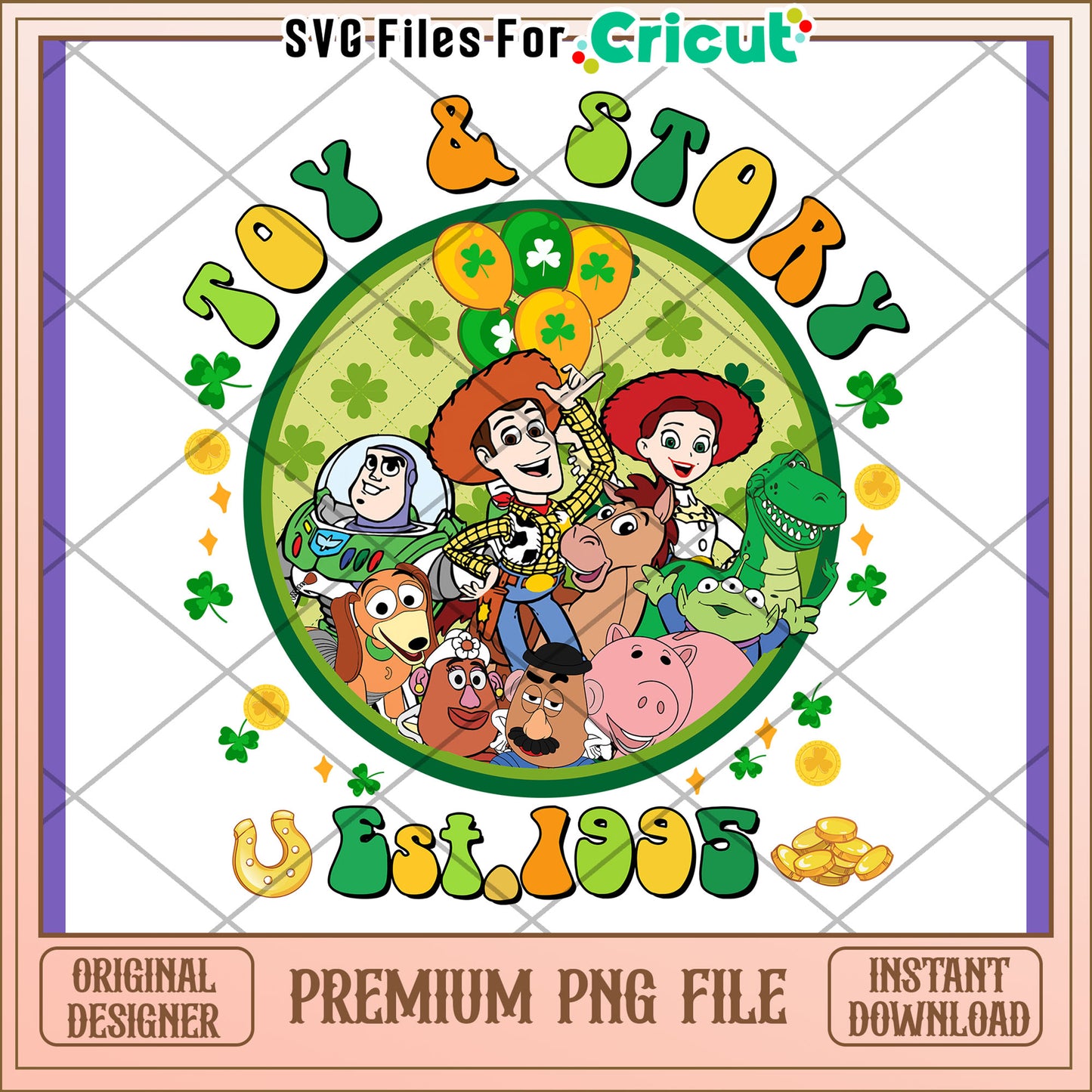 Toy Story St Patricks Day PNG Design