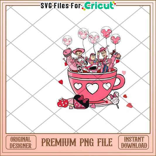 Toy Story Teacup Valentine PNG
