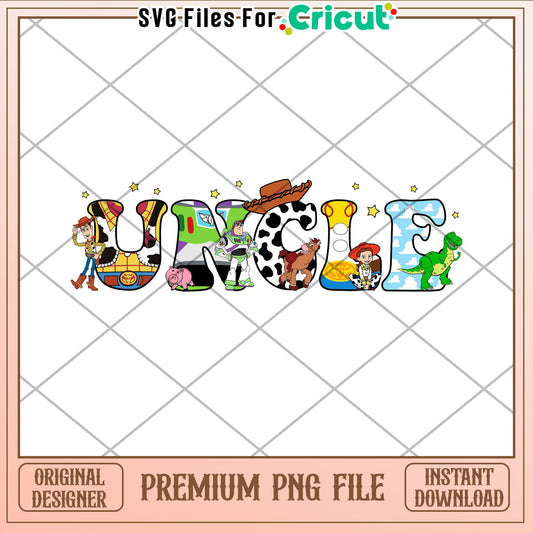 Toy Story Uncle PNG Cricut Design