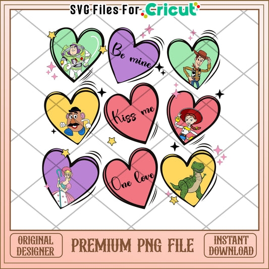 Toy Story Valentine Hearts PNG Download