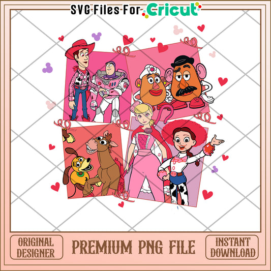 Toy Story Valentine PNG Cricut Design