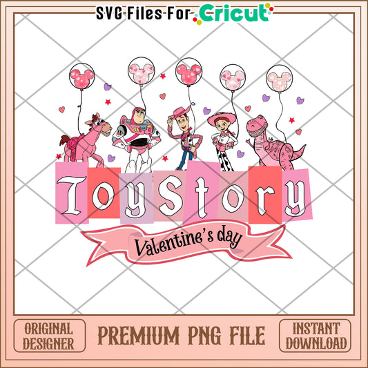 Toy Story Valentine's Day PNG File for Cricut Crafting
