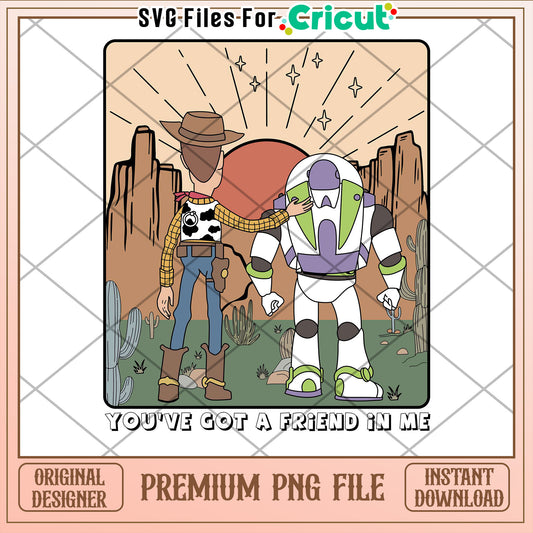 Toy Story Woody Buzz PNG Cricut File