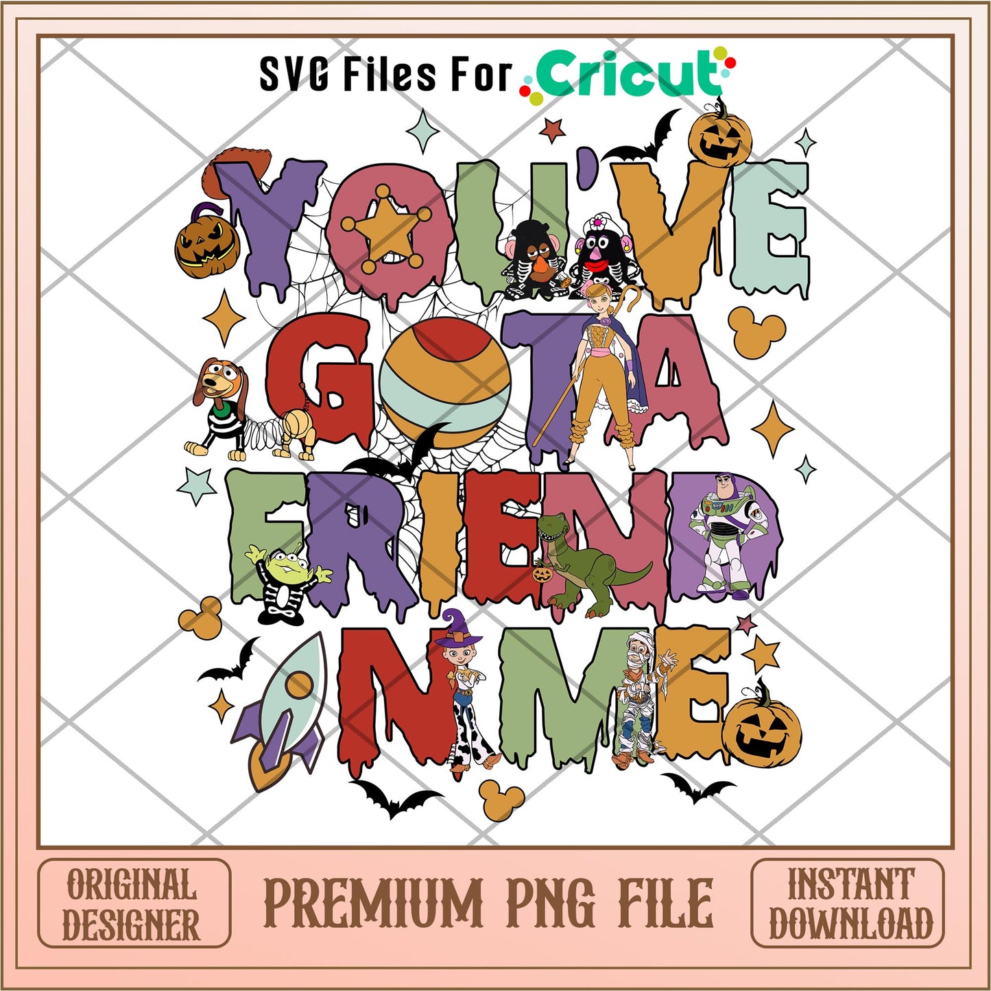 Toy Story Youve Got A Friend In Me png, Toy Story Characters png, Digital Download