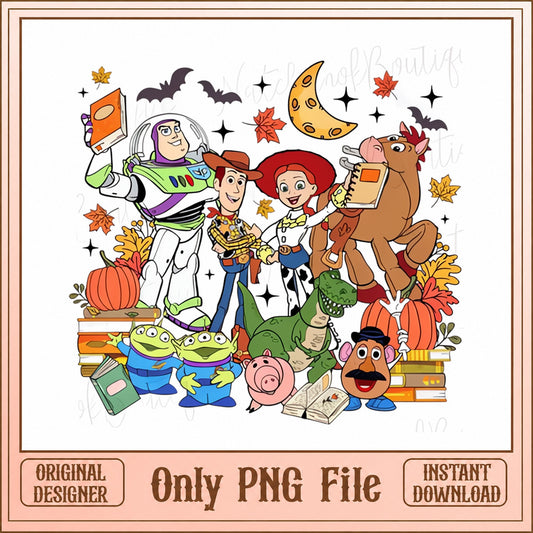 Toy Story Characters PNG Bundle, Fall Halloween Theme, Disney PNG