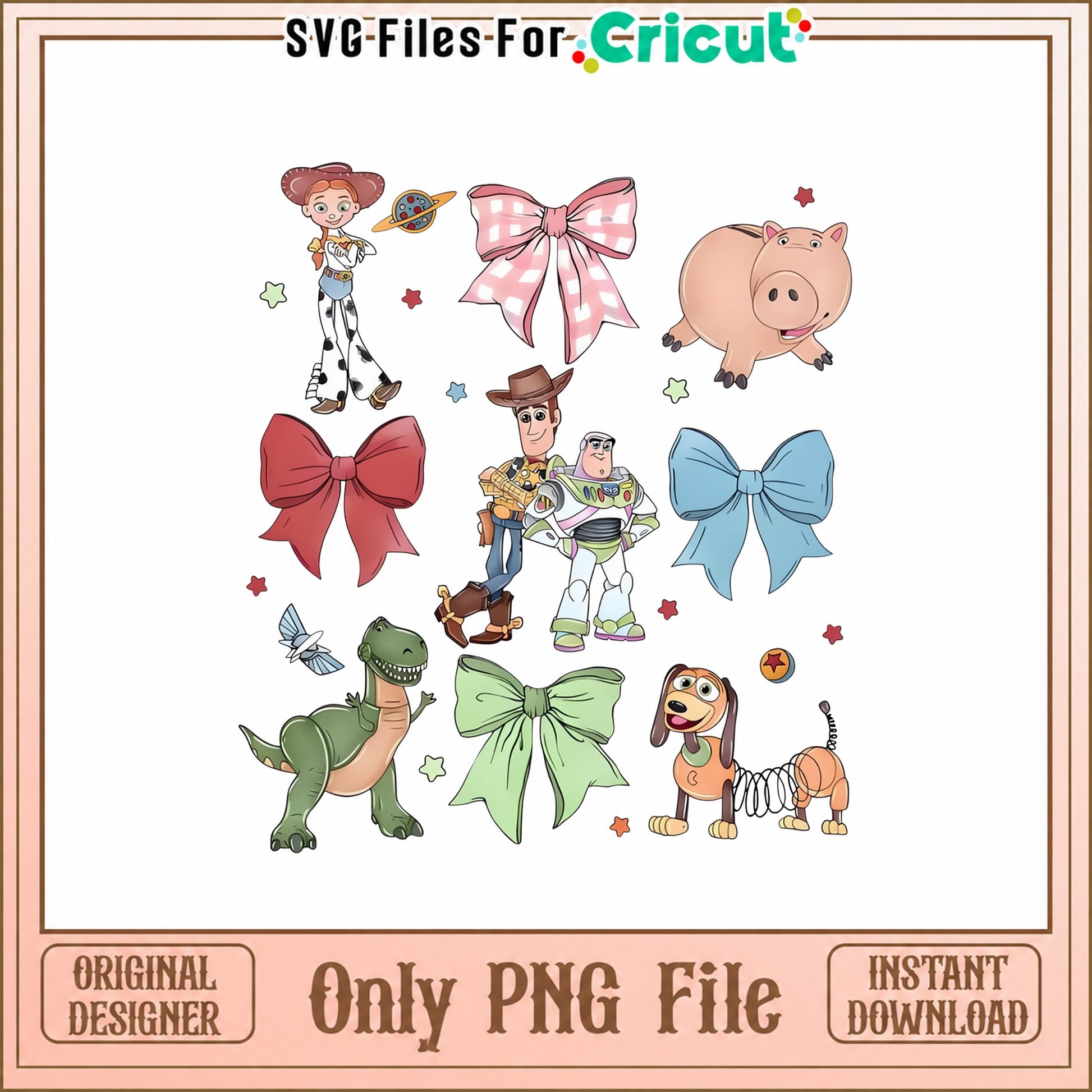 Toy Story Characters PNG Bundle, Woody Buzz Jessie, Disney PNG
