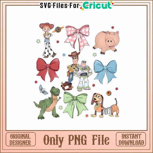 Toy Story Characters PNG Bundle, Woody Buzz Jessie, Disney PNG