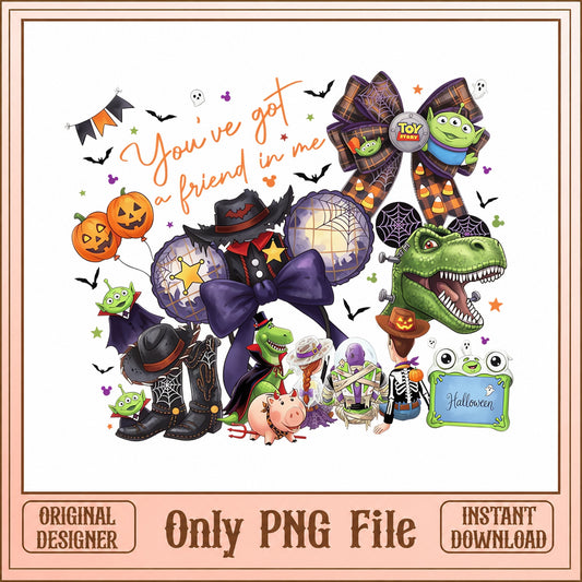 Toy Story Friends Halloween PNG, Disney Costume Pack, Character PNG