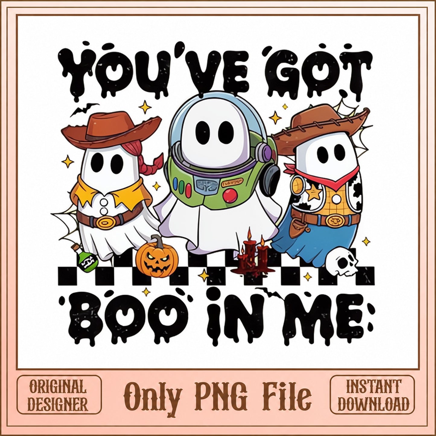 Toy Story Ghost Halloween PNG, Boo In Me Funny Quote, PNG File