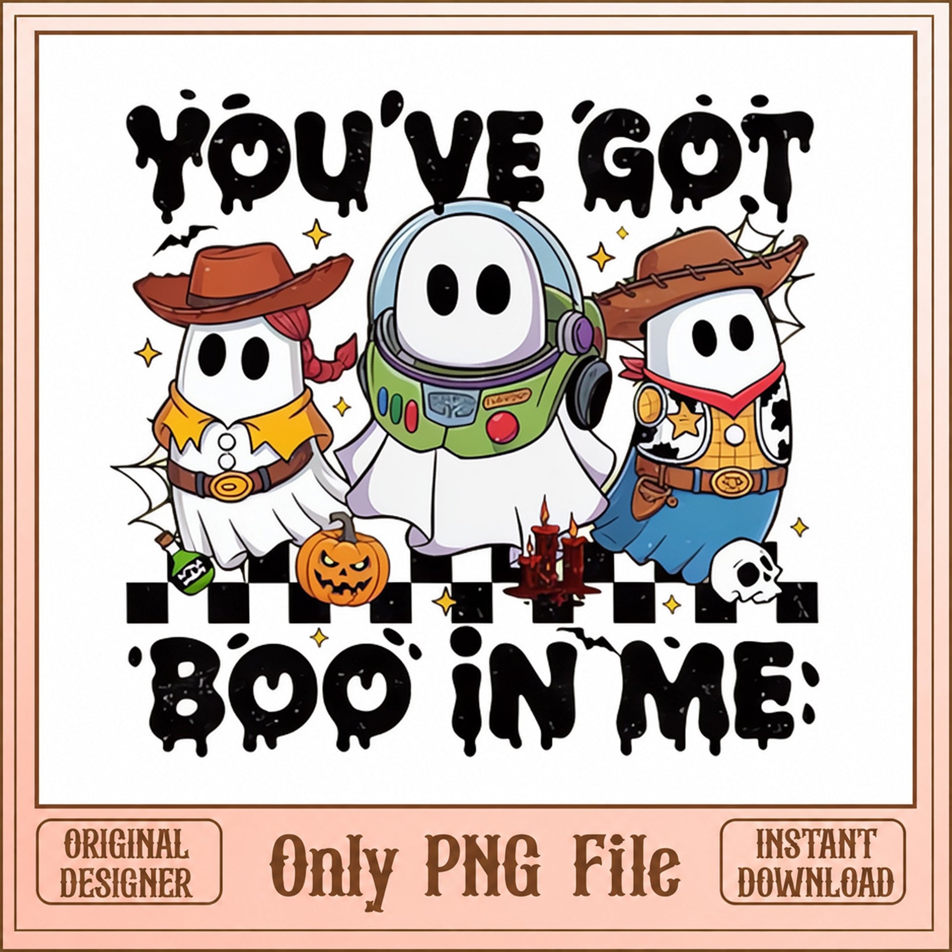 Toy Story Ghost Halloween PNG, Boo In Me Funny Quote, PNG File