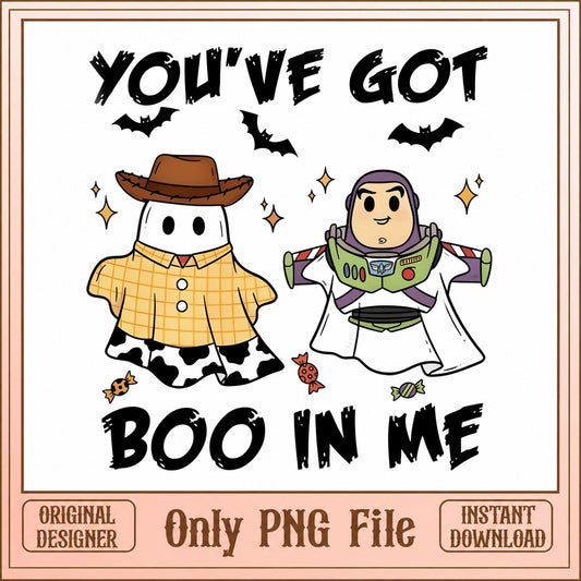 Toy Story Ghost Halloween PNG, Boo In Me Woody Buzz, Costume PNG