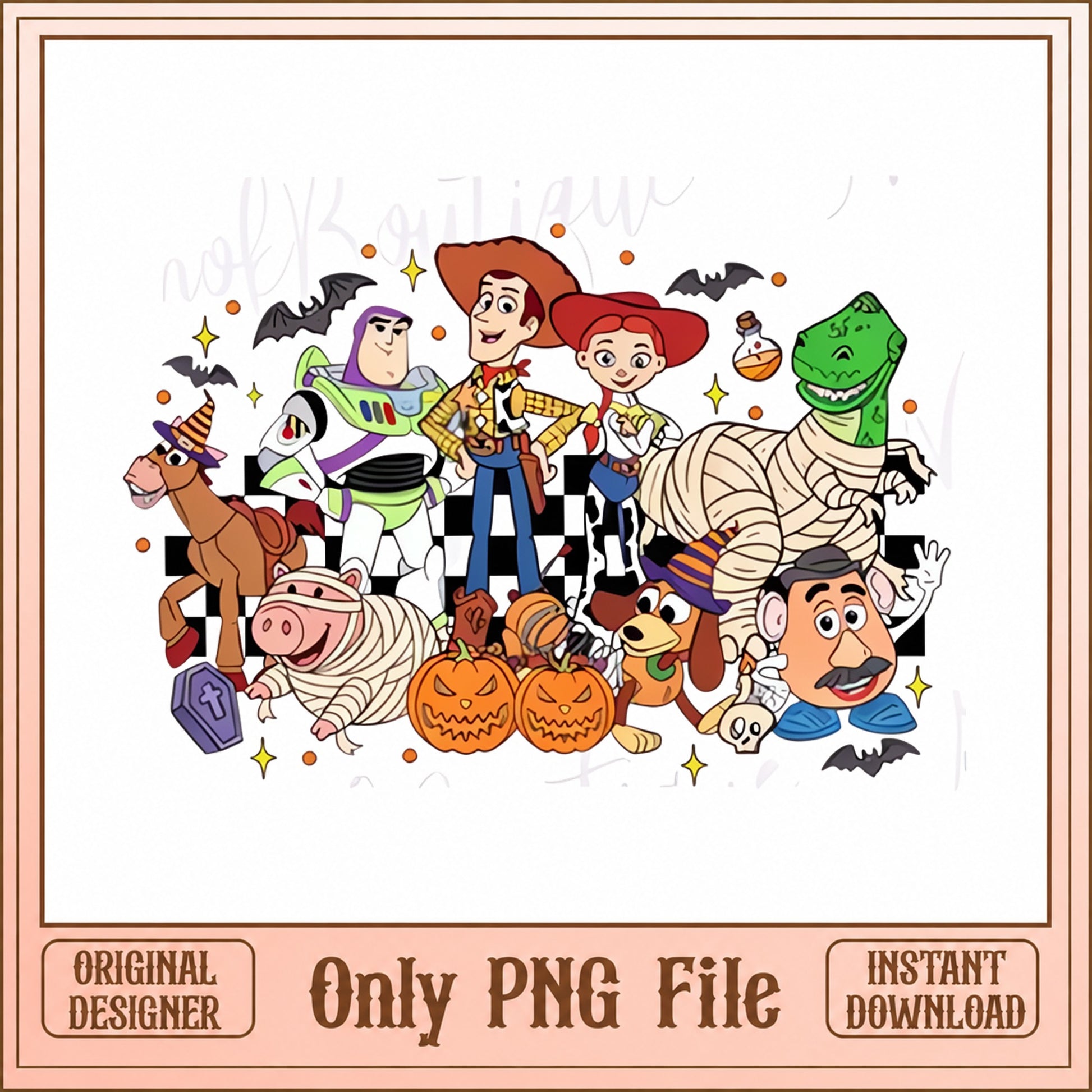 Toy Story Halloween PNG Bundle, Disney Characters PNG, Halloween PNG