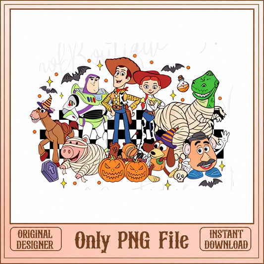 Toy Story Halloween PNG Bundle, Disney Characters PNG, Halloween PNG