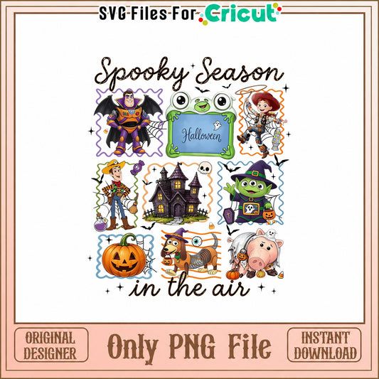 Toy Story Halloween PNG Bundle, Spooky Season Clipart, PNG