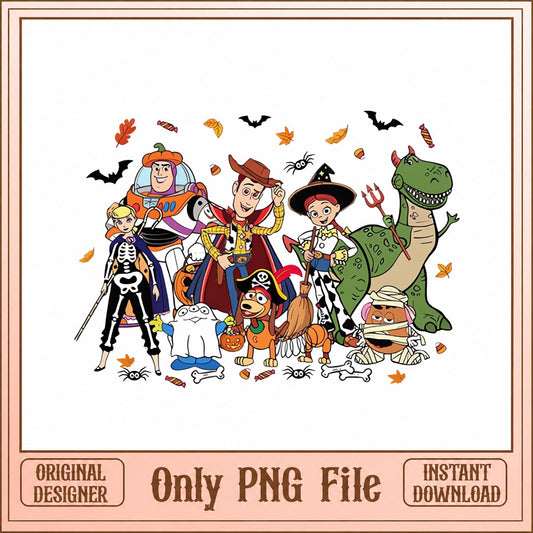 Toy Story Halloween PNG, Disney Characters Clipart, PNG File