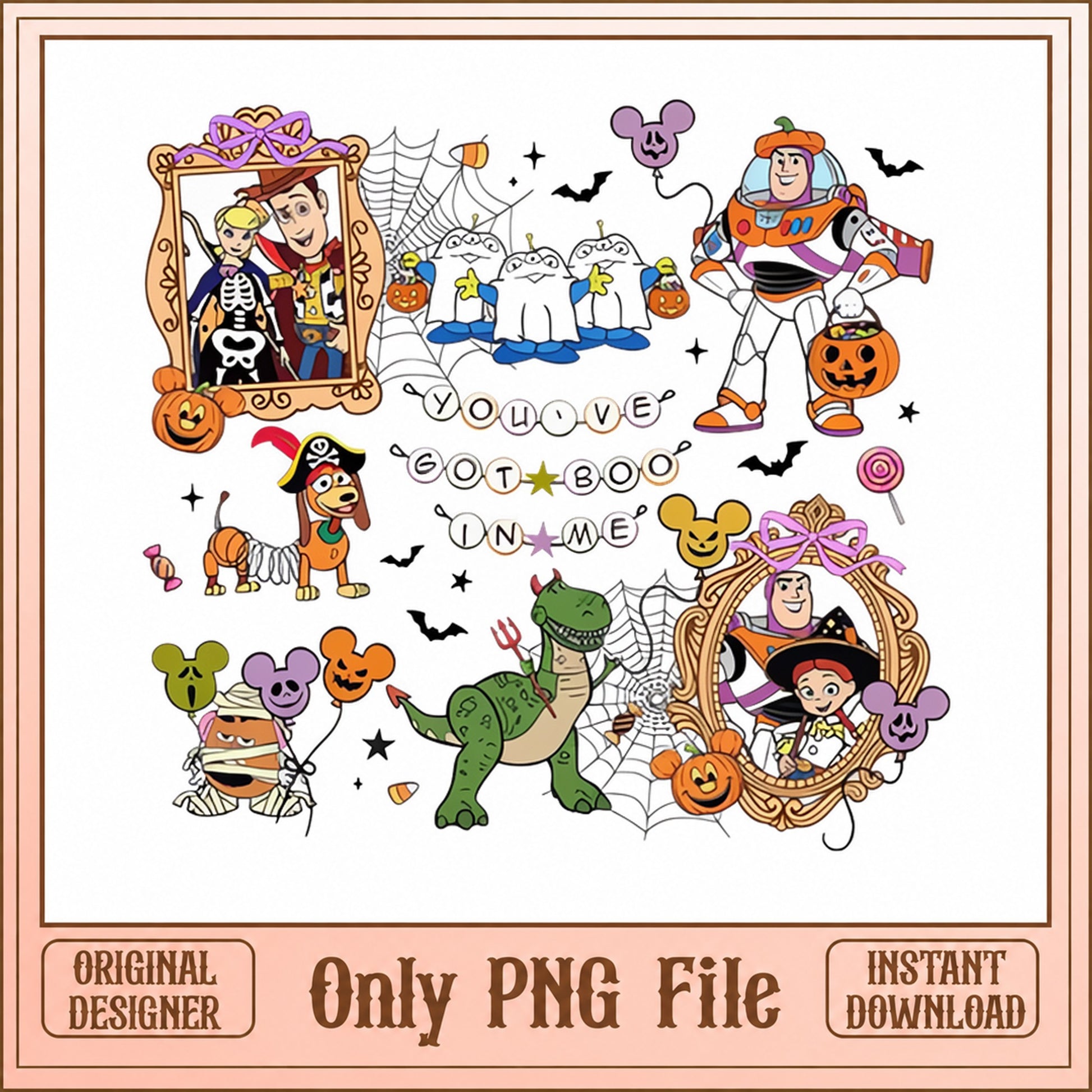 Toy Story Halloween SVG Bundle, Disney Characters PNG, Halloween SVG
