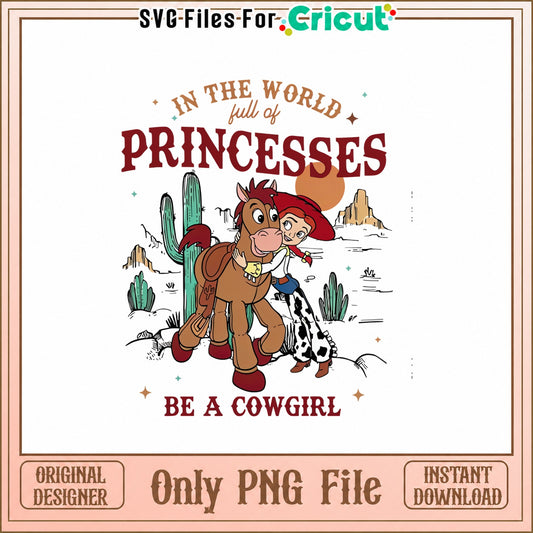 Toy Story Jessie Bullseye PNG, Cowgirl Princess PNG, Disney PNG