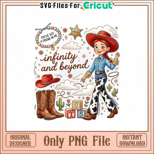 Toy Story Jessie SVG Bundle, Cowgirl Western Clipart, PNG File