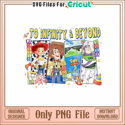 Toy Story SVG Bundle, Disney Pixar Characters, Buzz Woody PNG