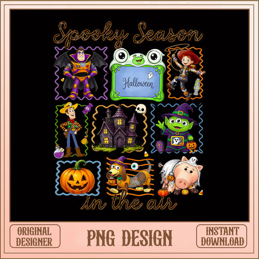 Toy Story Spooky Season PNG, Halloween Disney PNG, Buzz Woody PNG