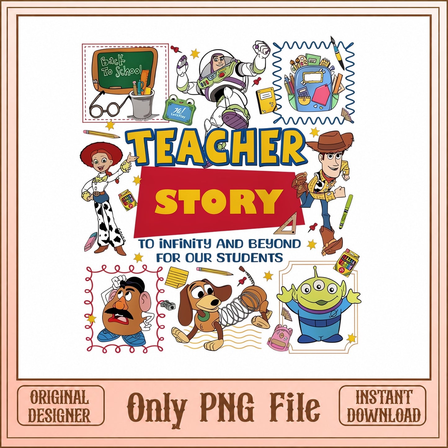 Toy Story Teacher PNG, Back To School Clipart, Disney Teacher PNG