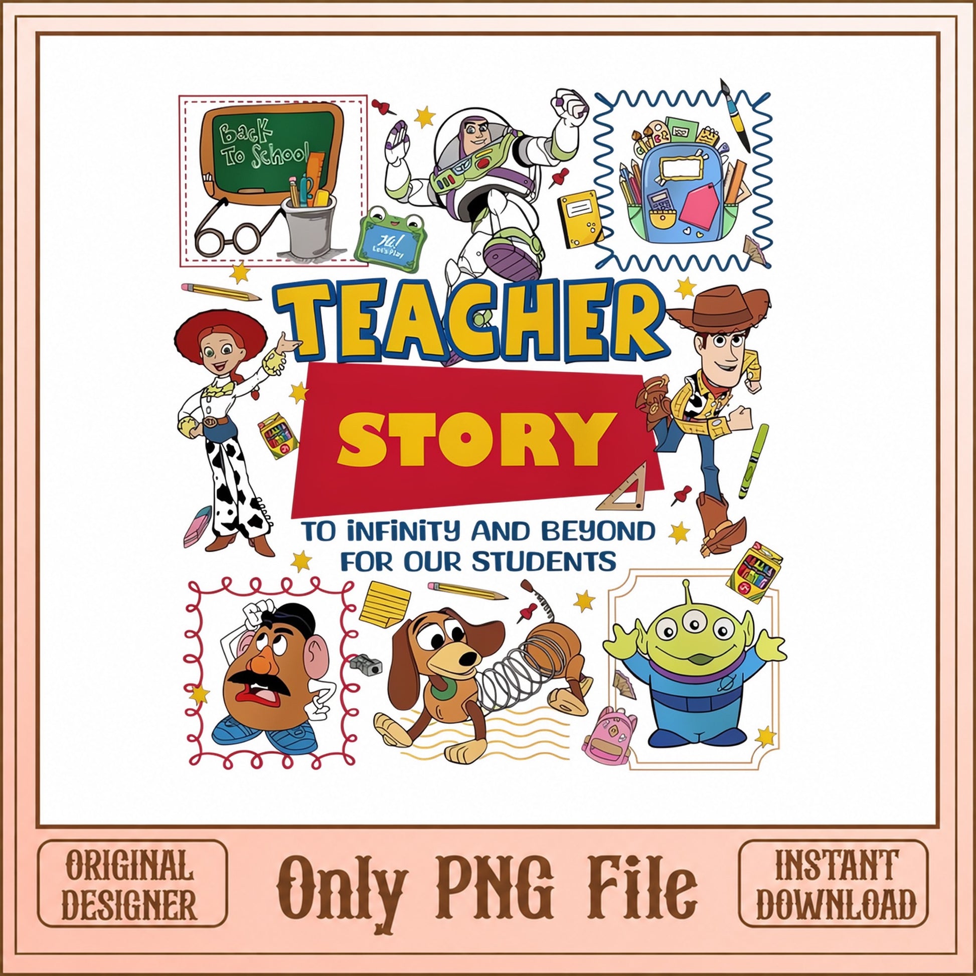 Toy Story Teacher PNG, Back To School Clipart, Disney Teacher PNG