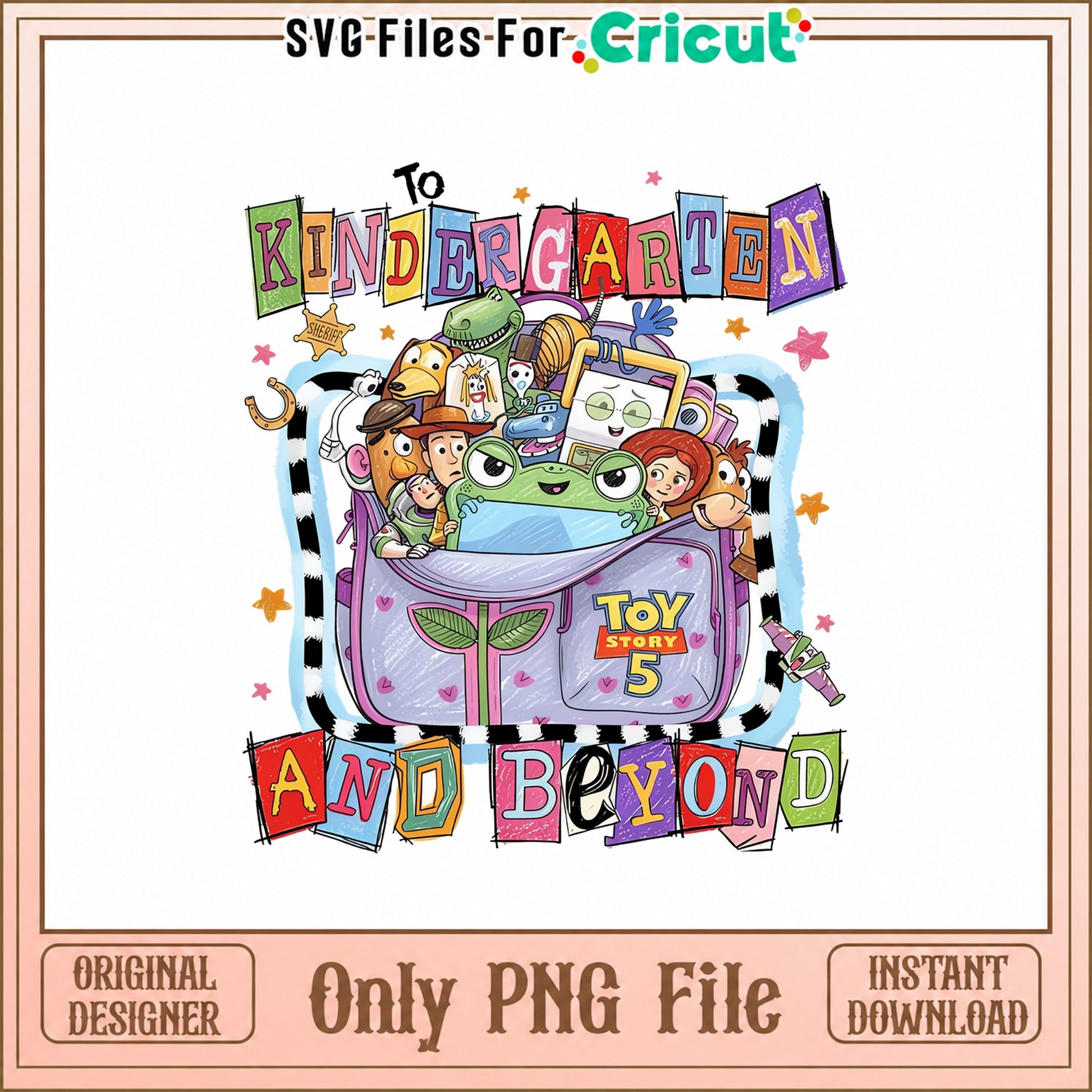 Toy Story To Kindergarten PNG, Disney Pixar Characters, School PNG